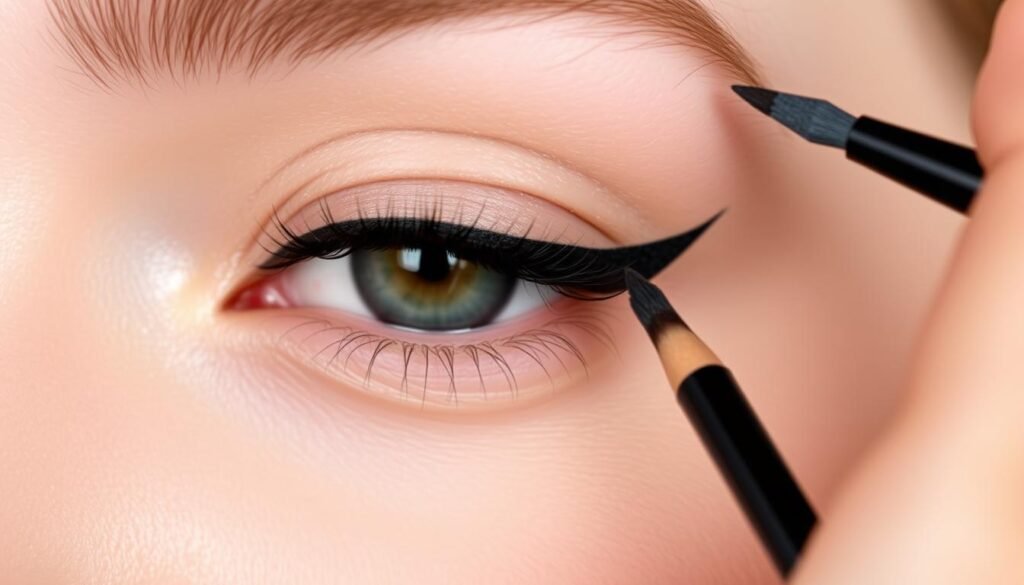 eyeliner transfer prevention techniques